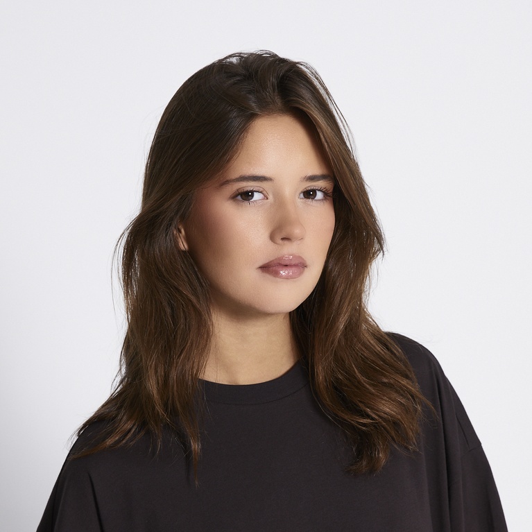 Oversized long sleeve tee "Bree" Brown